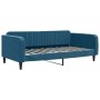 Sofá cama nido con cajones terciopelo azul 100x200 cm de vidaXL, Camas y somieres - Ref: Foro24-3197141, Precio: 469,82 €, De...
