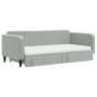 Sofá cama nido con cajones terciopelo gris claro 100x200 cm de vidaXL, Camas y somieres - Ref: Foro24-3197142, Precio: 478,72...