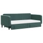 Sofá cama nido con cajones terciopelo verde oscuro 100x200 cm de vidaXL, Camas y somieres - Ref: Foro24-3197144, Precio: 464,...