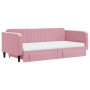Sofá cama nido con cajones terciopelo rosa 100x200 cm de vidaXL, Camas y somieres - Ref: Foro24-3197145, Precio: 472,76 €, De...