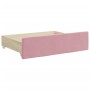 Sofá cama nido con cajones terciopelo rosa 100x200 cm de vidaXL, Camas y somieres - Ref: Foro24-3197145, Precio: 472,76 €, De...
