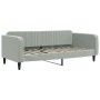 Sofá cama nido con cajones terciopelo gris claro 90x190 cm de vidaXL, Camas y somieres - Ref: Foro24-3197148, Precio: 442,86 ...