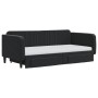 Sofá cama nido con cajones terciopelo negro 90x190 cm de vidaXL, Camas y somieres - Ref: Foro24-3197150, Precio: 443,47 €, De...
