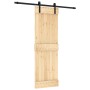 Puerta corredera con herrajes madera maciza de pino 70x210 cm en Puertas | Comprar online en Foru.es