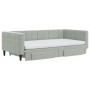 Sofá cama nido con cajones terciopelo gris claro 100x200 cm de vidaXL, Camas y somieres - Ref: Foro24-3196770, Precio: 482,17...