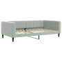 Sofá cama nido con cajones terciopelo gris claro 100x200 cm de vidaXL, Camas y somieres - Ref: Foro24-3196770, Precio: 482,17...