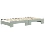 Sofá cama nido con cajones terciopelo gris claro 100x200 cm de vidaXL, Camas y somieres - Ref: Foro24-3196770, Precio: 482,17...