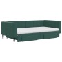 Sofá cama nido con cajones terciopelo verde oscuro 100x200 cm de vidaXL, Camas y somieres - Ref: Foro24-3196772, Precio: 470,...