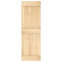 Puerta corredera con herrajes madera maciza de pino 70x210 cm en Puertas | Comprar online en Foru.es