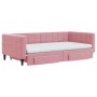 Sofá cama nido con cajones terciopelo rosa 100x200 cm de vidaXL, Camas y somieres - Ref: Foro24-3196773, Precio: 494,82 €, De...