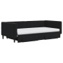 Sofá cama nido con cajones terciopelo negro 100x200 cm de vidaXL, Camas y somieres - Ref: Foro24-3196774, Precio: 479,52 €, D...