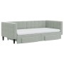Sofá cama nido con cajones terciopelo gris claro 90x190 cm de vidaXL, Camas y somieres - Ref: Foro24-3196776, Precio: 452,65 ...