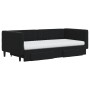 Sofá cama nido con cajones terciopelo negro 90x190 cm de vidaXL, Camas y somieres - Ref: Foro24-3196778, Precio: 457,38 €, De...