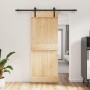 Puerta corredera con herrajes madera maciza de pino 80x210 cm en Puertas | Comprar online en Foru.es
