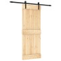 Puerta corredera con herrajes madera maciza de pino 80x210 cm en Puertas | Comprar online en Foru.es