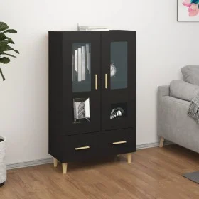Aparador de madera de ingeniería negro 70x31x115 cm de vidaXL, Aparadores - Ref: Foro24-812547, Precio: 87,89 €, Descuento: %