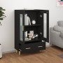 Aparador de madera de ingeniería negro 70x31x115 cm de vidaXL, Aparadores - Ref: Foro24-812547, Precio: 89,09 €, Descuento: %