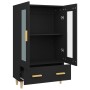 Aparador de madera de ingeniería negro 70x31x115 cm de vidaXL, Aparadores - Ref: Foro24-812547, Precio: 89,09 €, Descuento: %