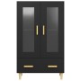Aparador de madera de ingeniería negro 70x31x115 cm de vidaXL, Aparadores - Ref: Foro24-812547, Precio: 89,09 €, Descuento: %