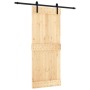 Puerta corredera con herrajes madera maciza de pino 85x210 cm en Puertas | Comprar online en Foru.es