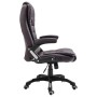 Silla de oficina de cuero sintético marrón de vidaXL, Sillas de oficina - Ref: Foro24-20232, Precio: 232,67 €, Descuento: %