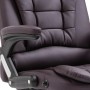 Silla de oficina de cuero sintético marrón de vidaXL, Sillas de oficina - Ref: Foro24-20232, Precio: 232,67 €, Descuento: %