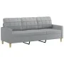 3-Sitzer-Sofa mit hellgrauem Stoffhocker 180 cm von vidaXL, Sofas - Ref: Foro24-3201001, Preis: 306,34 €, Rabatt: %
