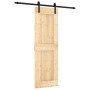 Puerta corredera con herrajes madera maciza de pino 70x210 cm en Puertas | Comprar online en Foru.es