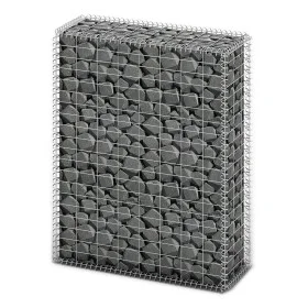 Cesta para muro de gaviones de alambre galvanizado 100x80x30 cm de vidaXL, Paneles de vallas - Ref: Foro24-141040, Precio: 67...
