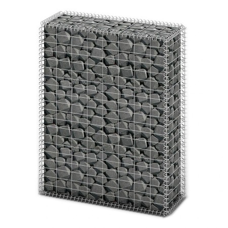 Cesta para muro de gaviones de alambre galvanizado 100x80x30 cm de vidaXL, Paneles de vallas - Ref: Foro24-141040, Precio: 68...
