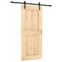 Puerta corredera con herrajes madera maciza de pino 90x210 cm en Puertas | Comprar online en Foru.es