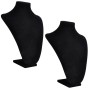 Expositor De Joyas En Forma De Busto Negro - 2Piezas - 23X11,5X30cm de vidaXL, Soportes para joyería - Ref: Foro24-240906, Pr...
