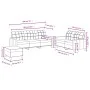 Sofa set with cushions 3 pieces black fabric by vidaXL, Sofas - Ref: Foro24-3201318, Price: 480,98 €, Discount: %