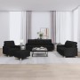 Juego de sofás con cojines 4 piezas tela negro de vidaXL, Sofás - Ref: Foro24-3201254, Precio: 675,56 €, Descuento: %