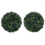 Bolas de boj artificial 2 unidades 45 cm de vidaXL, Flora artificial - Ref: Foro24-315469, Precio: 100,47 €, Descuento: %