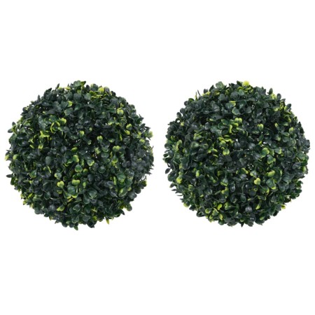 Bolas de boj artificial 2 unidades 45 cm de vidaXL, Flora artificial - Ref: Foro24-315469, Precio: 100,47 €, Descuento: %
