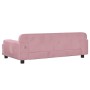 Cama para perros de terciopelo rosa 90x53x30 cm en Camas para perros | Comprar online en Foru.es