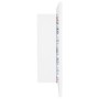 Armario espejo de baño con luz LED acrílico blanco 90x12x45 cm de vidaXL, Tocadores de baño - Ref: Foro24-804972, Precio: 59,...