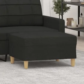 Reposapiés de tela negro 70x55x41 cm de vidaXL, Otomanas - Ref: Foro24-349275, Precio: 61,13 €, Descuento: %