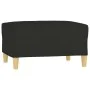 Reposapiés de tela negro 70x55x41 cm de vidaXL, Otomanas - Ref: Foro24-349275, Precio: 61,13 €, Descuento: %