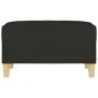 Reposapiés de tela negro 70x55x41 cm de vidaXL, Otomanas - Ref: Foro24-349275, Precio: 61,13 €, Descuento: %