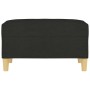 Reposapiés de tela negro 70x55x41 cm de vidaXL, Otomanas - Ref: Foro24-349275, Precio: 61,95 €, Descuento: %