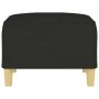 Reposapiés de tela negro 70x55x41 cm de vidaXL, Otomanas - Ref: Foro24-349275, Precio: 61,13 €, Descuento: %