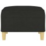 Reposapiés de tela negro 70x55x41 cm de vidaXL, Otomanas - Ref: Foro24-349275, Precio: 61,95 €, Descuento: %