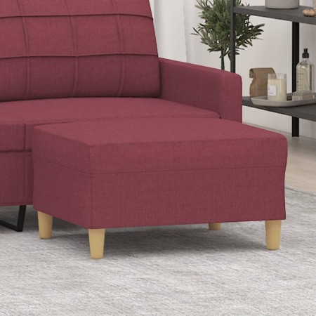 Reposapiés de tela rojo tinto 70x55x41 cm de vidaXL, Otomanas - Ref: Foro24-349277, Precio: 61,83 €, Descuento: %