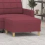Reposapiés de tela rojo tinto 70x55x41 cm de vidaXL, Otomanas - Ref: Foro24-349277, Precio: 61,13 €, Descuento: %