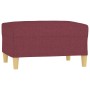 Reposapiés de tela rojo tinto 70x55x41 cm de vidaXL, Otomanas - Ref: Foro24-349277, Precio: 61,83 €, Descuento: %