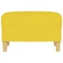 Reposapiés de tela amarillo claro 60x50x41 cm de vidaXL, Otomanas - Ref: Foro24-349268, Precio: 54,67 €, Descuento: %