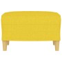 Reposapiés de tela amarillo claro 60x50x41 cm de vidaXL, Otomanas - Ref: Foro24-349268, Precio: 55,51 €, Descuento: %