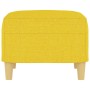 Reposapiés de tela amarillo claro 60x50x41 cm de vidaXL, Otomanas - Ref: Foro24-349268, Precio: 55,51 €, Descuento: %